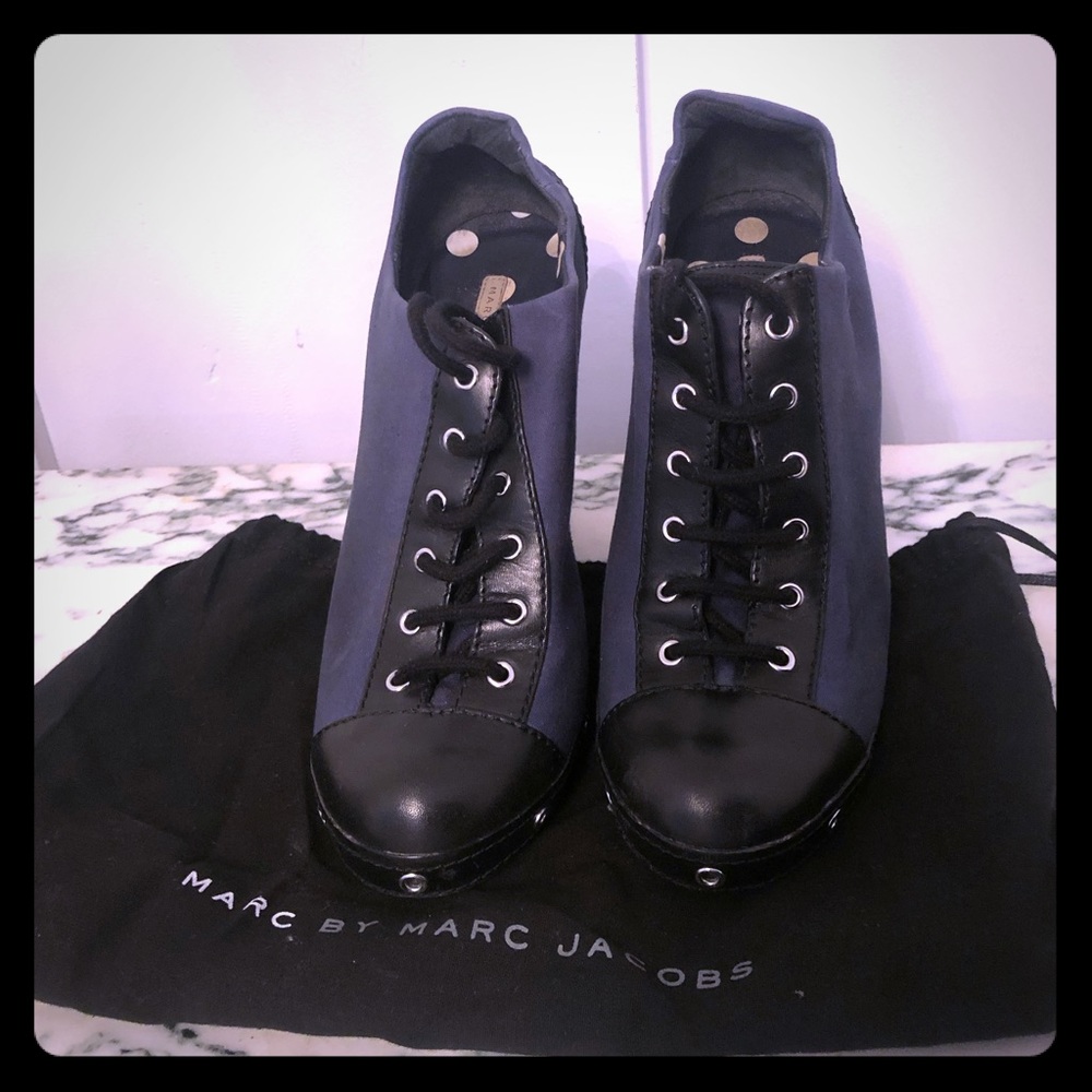 Marc by Marc Jacobs Lace Up Wedge Shoes Size 40